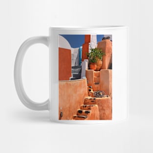 "Mexican" colors in Foinikia village, Santorini Mug